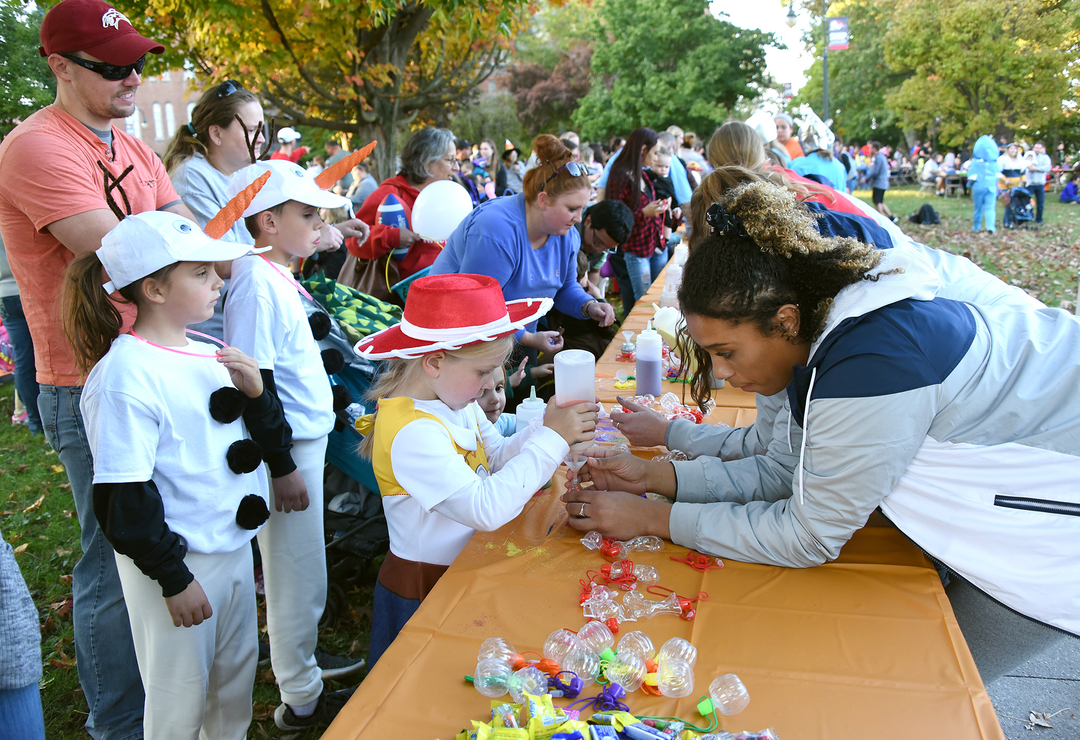 Ship's annual community Halloween fair is made possible by student volunteers and organizations.